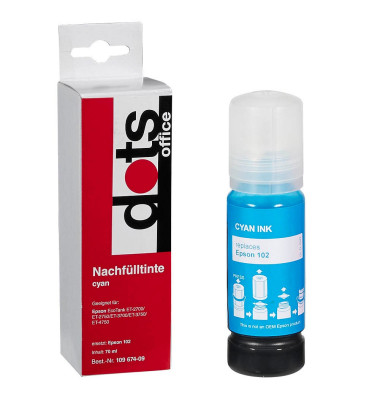 cyan Tintenflasche ersetzt EPSON 102/T03R24
