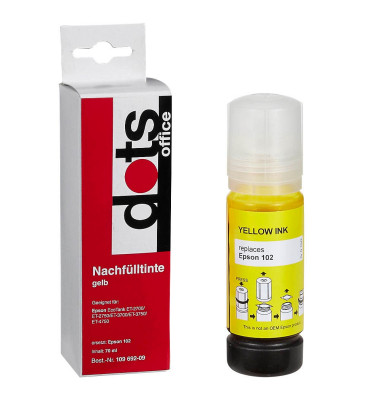 gelb Tintenflasche ersetzt EPSON 102/T03R44