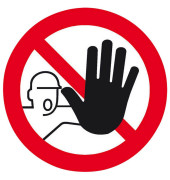 Verbotsschild - Zutritt für Unbefugte verboten