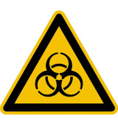 Warnaufkleber - Warnung vor Biogefährdung