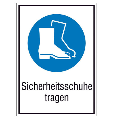 Gebotsaufkleber - Sicherheitsschuhe tragen