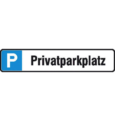 Hinweisschild - P Privatparkplatz