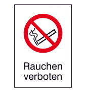 Verbotsaufkleber - Rauchen verboten