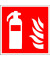 Brandschutzschild - Feuerlöscher