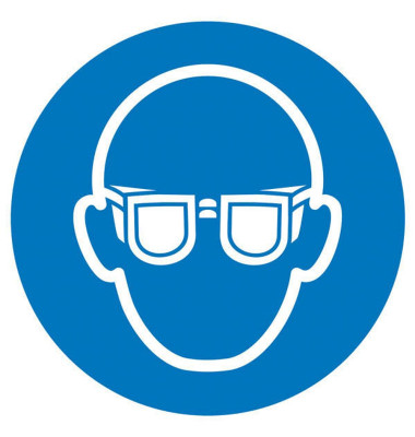 Gebotsaufkleber - Augenschutz benutzen Gebotsaufkleber - Augenschutz benutzen
