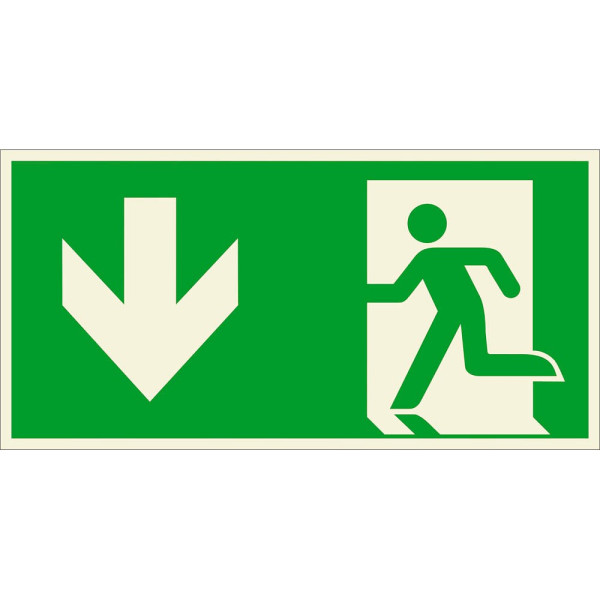 4044589408761 - Rettungszeichen-Aufkleber Schild Notausgang links abw 30 cm x 15 cm Notausgang links abwärts 4044589408761 - Rettungszeichen-Aufkleber Schild Notausgang links abw 30 cm x 15 cm Notausgang links abwärts
