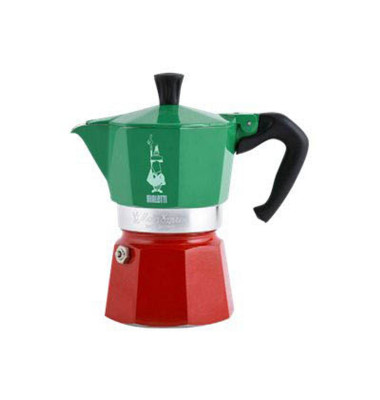 Moka Express 3 Color Italia Espressokocher grün