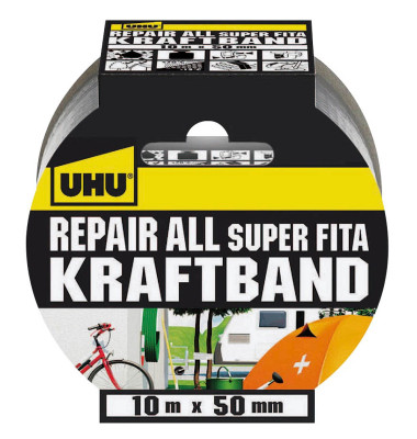 Repair All Super Fita Gewebeband silber 50,0 mm x 10,0 m 1 St.