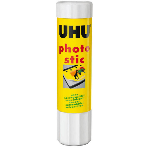 12 Stück UHU Klebestift 55 photo stic, 21g 0000040267555 UHU 21 Gramm