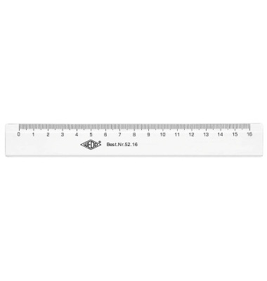 Lineal 5216 18,0 cm, transparent