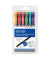 Textmarker MONO edge, WA-TC-6P, Etui, 6-farbig sortiert, 0,4-3,8mm Keilspitze/Rundspitze