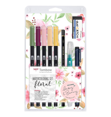 ABT Floral Brush-Pen-Set farbsortiert