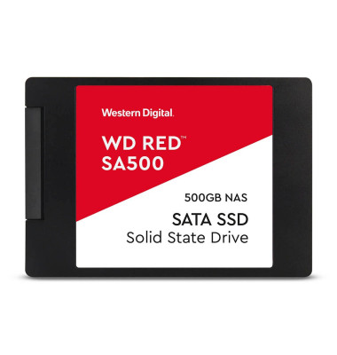 interne Festplatte Red SA500 WDS500G1R0A, schwarz/rot, 2,5 Zoll (6,35cm), 500 GB, SSD interne Festplatte Red SA500 WDS500G1R0A, schwarz/rot, 2,5 Zoll (6,35cm), 500 GB, SSD