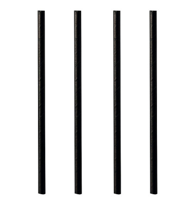 Strohhalme pure schwarz Strohhalme pure schwarz