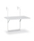 Beistelltisch Boy Balkonh&auml;ngetisch, 5cm (H), 60x40cm (BxT), rechteckig, wei&szlig; / wei&szlig;