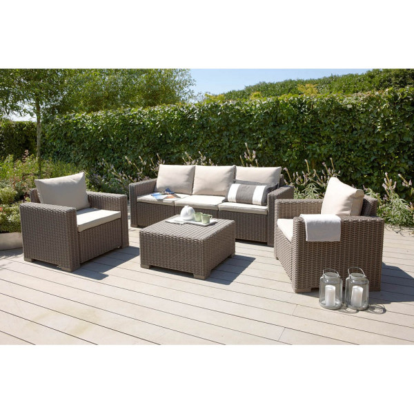4043153095758 - Best Freizeitmoebel Lounge Gruppe 96114090 5 Personen Kunststoff Cappuccino 4043153095758 - Best Freizeitmoebel Lounge Gruppe 96114090 5 Personen Kunststoff Cappuccino
