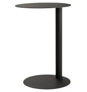 Beistelltisch, 57cm (H), 40x57x40cm (BxT), rund, anthrazit / anthrazit