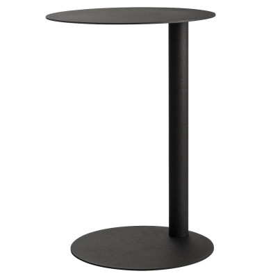 Beistelltisch, 57cm (H), 40x40cm (BxT), rund, anthrazit / anthrazit