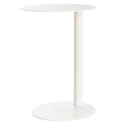 Beistelltisch, 57cm (H), 40x57x40cm (BxT), rund, wei&szlig; / wei&szlig;