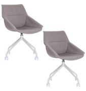 LUGE Schalenstühle grau