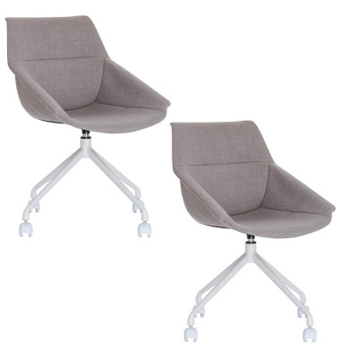 LUGE Schalenstühle grau