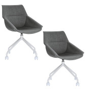 LUGE Schalenstühle grau