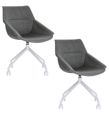 LUGE Schalenstühle grau