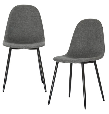 MUST Schalenstühle grau