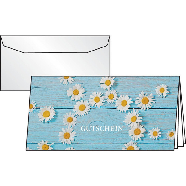 4004360810299 - Glückwunschkarten Daisy DS102 21cm x 105cm (BxH) 220g mit vorgedruckten Textfeldern motiv Karton Kunststoff-kaschiert 40043608