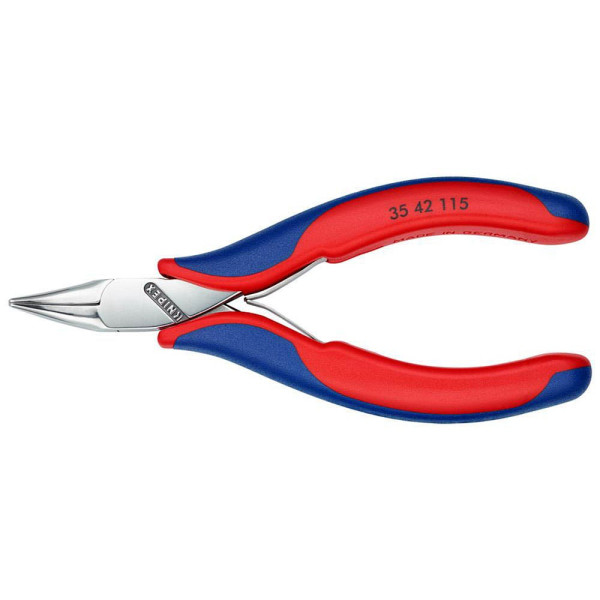 4003773040736 - KN 35 42 115 - Präzisions-Elektronik-Greifzange 45° gebogen 115 mm spiegelpo