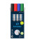Boardmarker-Set Maxx 293, 129384, Etui, rot, blau, gr&uuml;n, schwarz, 2-5mm Keilspitze