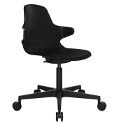 B&uuml;rostuhl SITNESS Life 20, schwarz / schwarz, mit festen Armlehnen, bis 110kg, ohne Kopfst&uuml;tze