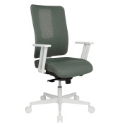 B&uuml;rostuhl SITNESS&reg; Life 50, graugr&uuml;n / wei&szlig;, mit Armlehnen, bis 110kg, ohne Kopfst&uuml;tze