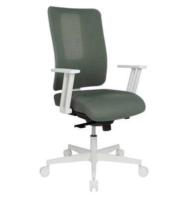 B&uuml;rostuhl SITNESS&reg; Life 50, graugr&uuml;n / wei&szlig;, mit Armlehnen, bis 110kg, ohne Kopfst&uuml;tze
