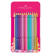 Buntstifte-Set Sparkle, 201737, farbig sortiert, dreikant, ergonomisch, Packung