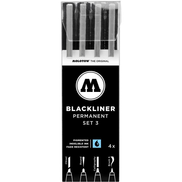4250397645865 - BLACKLINER SET 3 Fineliner-Set schwarz 4250397645865 MOLOTOW