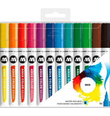 Aqua Color Basic Set 1 Brush-Pens farbsortiert