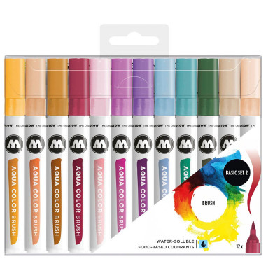 Aqua Color Basic Set 2 Brush-Pens farbsortiert