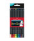 Buntstifte-Set Black Edition, 116412, farbig sortiert, dreikant, ergonomisch, Packung