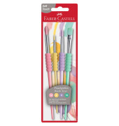 Pinselset Softtouch, 481620, Gr&ouml;&szlig;en sortiert, 1x flache & 3x runde Spitze