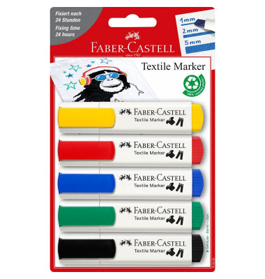 Standard Textilmarker farbsortiert 1,0 - 5,0 mm Standard Textilmarker farbsortiert 1,0 - 5,0 mm