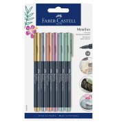 Permanentmarker Metallics, 160706, Pack, 6-farbig sortiert, 1,5mm Rundspitze