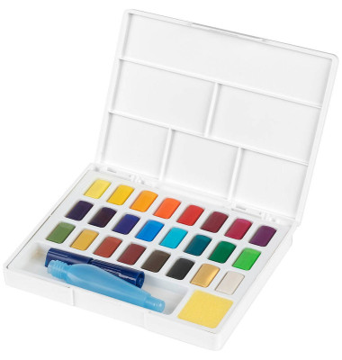 Aquarellfarben farbsortiert