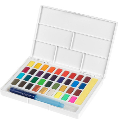 Aquarellfarben farbsortiert