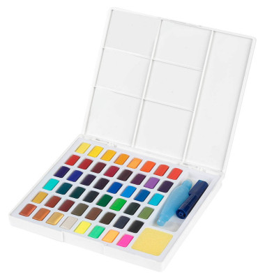 Farbkasten Creative Studio, 169748, Aquarellfarbe, 48 Farben, farbig sortiert