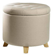 Hocker EW-SH-0422 Mary, creme, bis 200kg