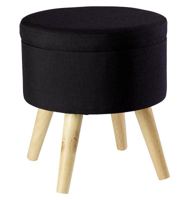 Hocker EW-SH-0455 Max, schwarz, bis 300kg