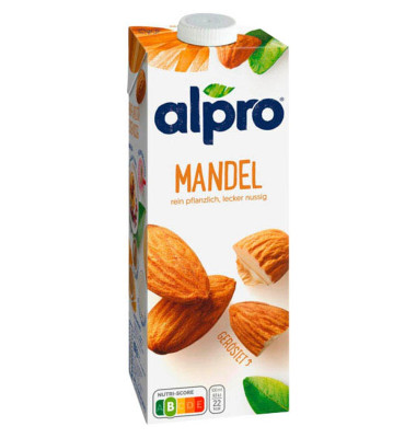 Mandeldrink Original 117493, 1,1% Fett, laktosefrei, vegan, 1 Liter, im Tetrapack
