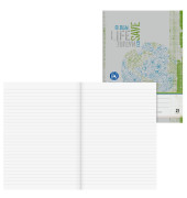 Schulheft 10-4412101 Recycling, Lineatur 21 / liniert, A4, 80g, grau/grün, 16 Blatt / 32 Seiten