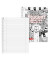 Collegeblock 10-6742702 ZENart, Lama, Lineatur 27 / liniert mit Rand innen/außen, A4, 90g, weiß, 80 Blatt